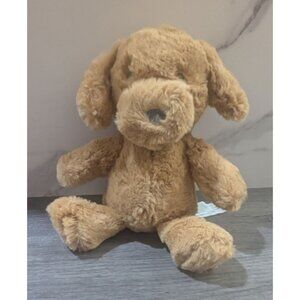 Cloud Island Plush Dog stuffed animal toy  Tan Rattle Soft & Cuddly For Kids 8"